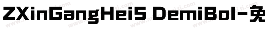 ZXinGangHeiS DemiBol字体转换